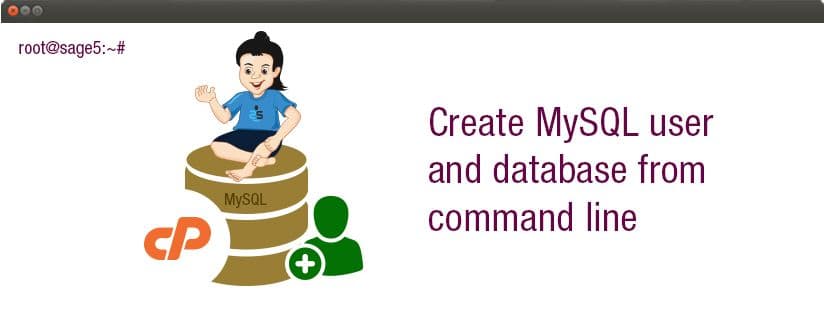 How to create MySQL user and database from command line of a cPanel server