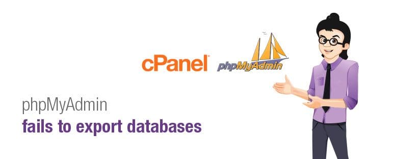 phpMyAdmin fails to export databases