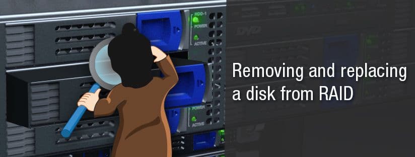 Removing and replacing a disk from software RAID