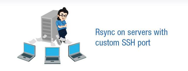 Rsync on servers with custom SSH port