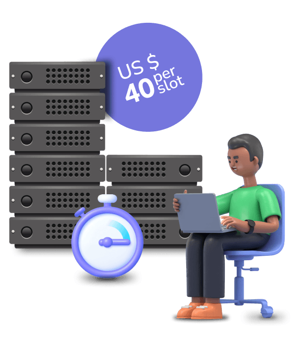 Per hour server management